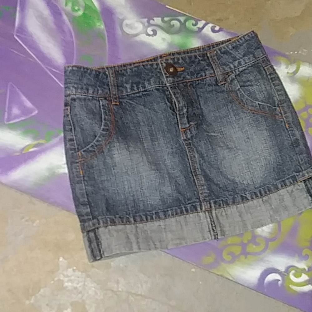 denim skirt size o